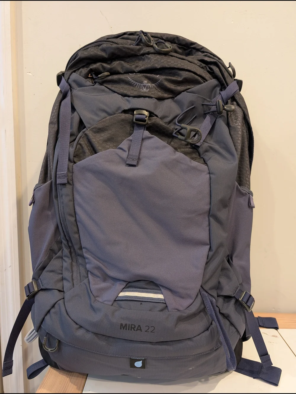 Osprey New Mira 22 2.5L Hydration Travel Blue GreyBackpack Hiking Gorpcore *Flaw
